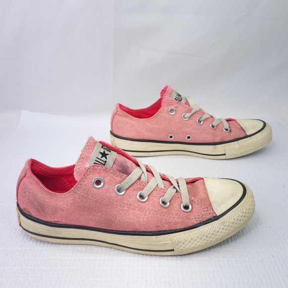 Converse Shoes - Converse All Star Pink Shoes Lace Up Athletic Sneakers Cap Toe Womens Size 6